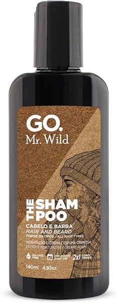 Go Man Shampoo Cabelo e Barba GO Mr Wild