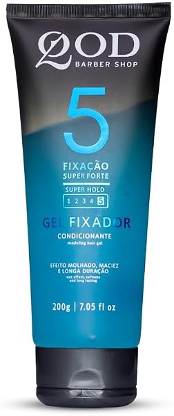 QOD Barber Shop Gel Condicionante Capilar Fixação Super Forte 200g